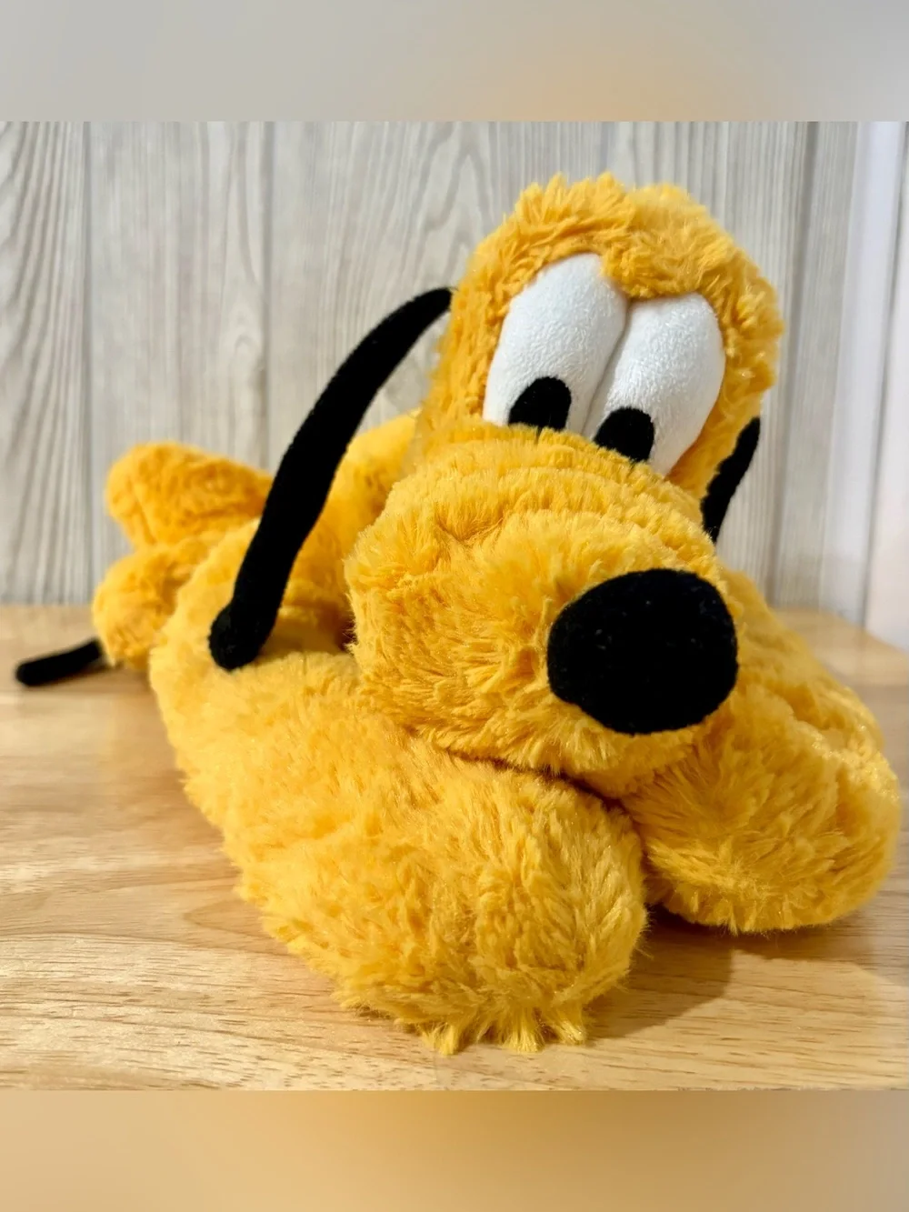 Disney Parks Pluto Plush Stuffed Animal Dog 15” Large Soft Cuddle Toy